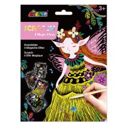 WYDRAPYWANKA MAGICZNE ELFY 4 OBRAZKI 3+