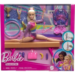 LALKA BARBIE GIMNASTYCZKA Z AKCESORIAMI MATTEL 3+