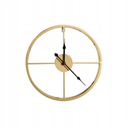 ZEGAR DEKORACYJNY 40X6X40 CM ZŁOTY EUROFIRANY