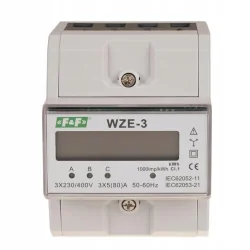 TRÓJFAZOWY LICZNIK ZUŻYCIA ENERGII WZE-3 MID F&F