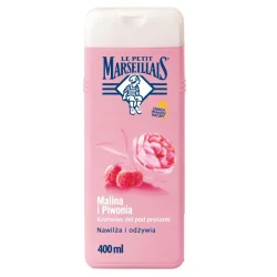 KREMOWY ŻEL POD PRYSZNIC MALINA BIO I PIWONIA 400ML LE PETIT MARSEILIAIS