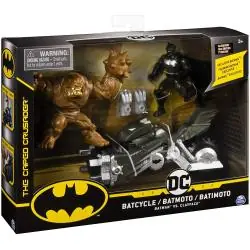 ZESTAW FIGUREK BATMAN 10 CM + BATCYCLE I CLAYFACE 4+