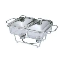 NACZYNIE ŻAROODPORNE 2X1,3L Z PODGRZEWACZEM AMBITION