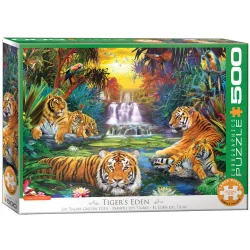 TYGRYSI RAJ XL PUZZLE 500 ELEMENTÓW EUROGRAPHICS 10+