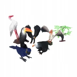 REALISTYCZNE FIGURKI PTAKÓW DROMADER ZESTAW EDUKACYJNY 3+