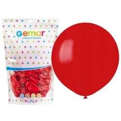 BALONY CZERWONE PASTELOWE 48 CM 25 SZTUK