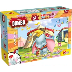DUMBO 35 ELEMENTÓW PUZZLE DWUSTRONNE LISCIANI 3+