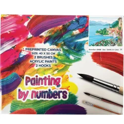 MALOWANIE PO NUMERACH UKOCHANE WŁOCHY 40X50CM