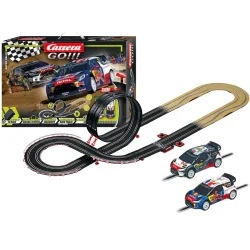 CARRERA GO TOR WYŚCIGOWY SUPER RALLY WRC 4,9 M Z 2 SAMOCHODAMi 6+