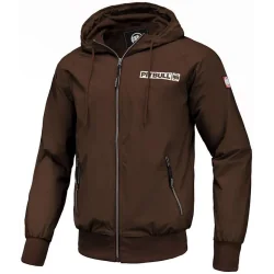 KURTKA MĘSKA PITBULL ATHLETIC LOGO COFFY BROWN ROZMIAR L