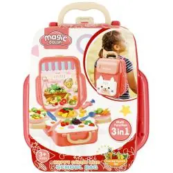 MASA PLASTYCZNA Z AKCESORIAMI W WALIZCE OWOCE WARZYWA MEGA CREATIVE 3+