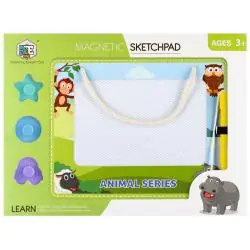 ZNIKOPIS MAGNETYCZNY Z AKCESORIAMI 3W1 ZOO MEGA CREATIVE 3+