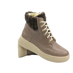 SKÓRZANE TRZEWIKI TRAPERY DAMSKIE HELIOS KOMFORT 604 BRĄZOWE ROZMIAR 36