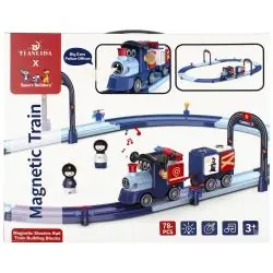 MEGA CREATIVE KOLEJKA Z TORAMI ZABAWKA EDUKACYJNA I KONSTRUKCYJNA MEGA CREATIVE 3+