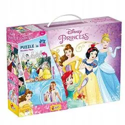 PUZZLE W WALIZECZCE 60 ELEMENTÓW DISNEY KSIĘŻNICZKI LISCIANI 4+