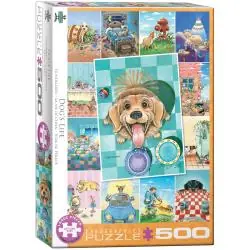 PUZZLE DOG'S LIFE GARY PATTERSON 500 ELEMENTÓW EUROGRAPHICS 9+