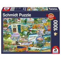 PUZZLE PAMIĄTKI Z PODRÓŻY 1000 ELEMENTÓW SCHMIDT 10+