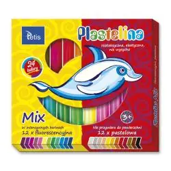 PLASTELINA FLUORESCENCYJNA 24 KOLORY TETIS