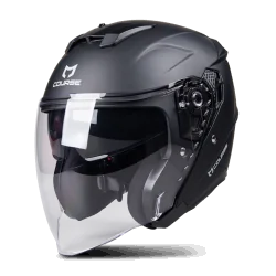 KASK MOTOCYKLOWY OTWARTY MIEJSKI COURSE URBAN XL CZARNY MAT