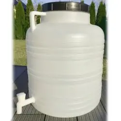 BECZKA 60 L DO ŻYWNOŚCI Z KRANEM - KISZENIE, WODA, KEMPING 
