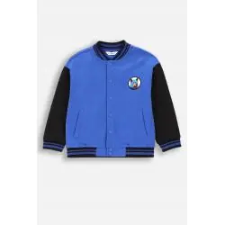 BLUZA ROZPINANA CHŁOPIĘCA BASEBALLÓWKA KOBALTOWA ROZMIAR 122 COCCODRILLO
