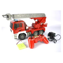 ZDALNIE STEROWANY WÓZ STRAŻACKI MAN DRABINA 55 CM ŚWIATŁA DŹWIĘKI 1:20 DOUBLE EAGLE E517