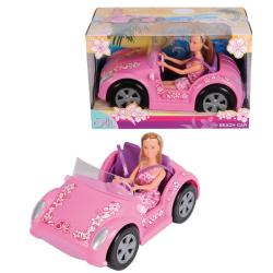 LALKA STEFFI LOVE Z RÓŻOWYM KABRIOLETEM AUTO 2-OSOBOWE 3+