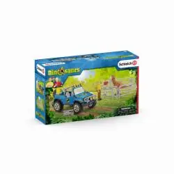 DINOSAURS PLAYSET SAMOCHÓD TERENOWY Z PLACÓWKĄ DINOZAURÓW SCHLEICH 41464