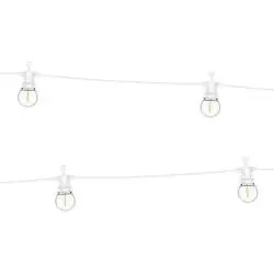 GIRLANDA LED BIAŁA ŚWIETLNA RETRO 5 M PRZEWÓD Z MOŻLIWOŚCIĄ ŁĄCZENIA ZESTAWÓW