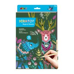 MAGICZNE ZWIERZĘTA. WYDRAPYWANKA A4 3+