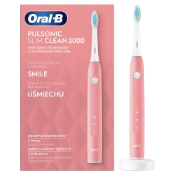 SZCZOTECZKA SONICZNA ORAL-B PULSONIC SLIM CLEAN 2000 RÓŻOWA