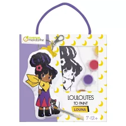 BRELOK LALKA LOUNA DO SAMODZIELNEGO MALOWANIA KREATYWNY ZESTAW ARTYSTYCZNY 7+