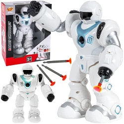 ROBOT INTERAKTYWNY ZIELONY CHODZI STRZELA STRZAŁKAMI ŚWIECI I WYDAJE DŹWIĘKI 6+