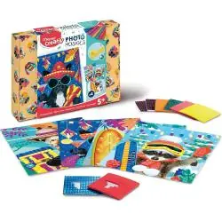 FOTOMOZAIKI ZWIERZAKI PODRÓŻNIAKI CREATIV ZESTAW KREATYWNY 5+