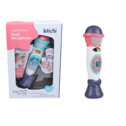 INTERAKTYWNY MIKROFON DLA MALUCHA Z EFEKTAMI ŚWIETLNYMI I DŹWIĘKOWYMI 12M+