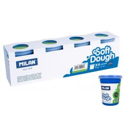 CIASTOLINA MASA PLASTYCZNA MILAN BASIC ZIELONA 4 SŁOICZKI NATURALNY SKŁAD