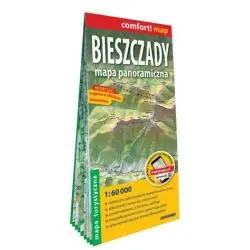 BIESZCZADY. MAPA PANORAMICZNA 1 : 60 000