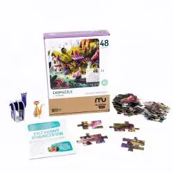 EKOPUZZLE PRZYGODY ROBACZKÓW EDUKACYJNE 48 ELEMENTÓW 4+