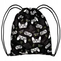 WOREK SZKOLNY GAMINGOWY CZARNY DLA DZIECI I MŁODZIEŻY