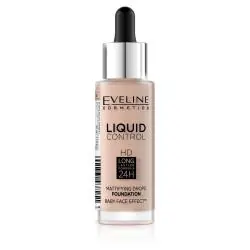EVELINE COSMETICS LIQUID CONTROL HD MATUJĄCY PODKŁAD 020 ROSE BEIGE 32 ML