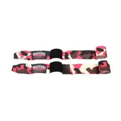 ELASTYCZNE TAŚMY BOKSERSKIE MASTERS CAMOUFLAGE 3,5M RÓŻOWE