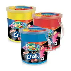 KREDA KOLOROWA JUMBO 12 SZTUK COLORINO 3+