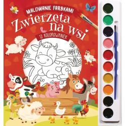 ZWIERZĘTA NA WSI. MALOWANIE FARBKAMI
