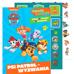 PSI PATROL. WYZWANIA. TATUAŻE I NAKLEJKI