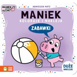 ZABAWKI. MANIEK KOLORUJE I NAKLEJA