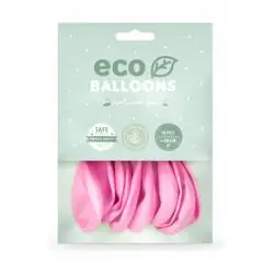 BALONY EKOLOGICZNE PASTELOWE RÓŻOWE 10 SZTUK