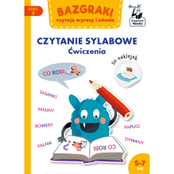 BAZGRAKI CZYTAJĄ WYRAZY I ZDANIA. CZYTANIE SYLABOWE. ĆWICZENIA BAZGRAKI 2. KAPITAN NAUKA 5-7 LAT