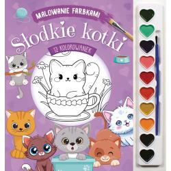 SŁODKIE KOTKI. MALOWANIE FARBKAMI