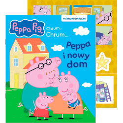 ŚWINKA PEPPA. NOWY DOM PEPPY. ACTIVITY Z NAKLEJKAMI