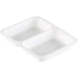 POJEMNIK ZGRZEWALNY CATERLINE 227X178X32 MM BIAŁY 2-KOMORY 216 SZTUK DUNI